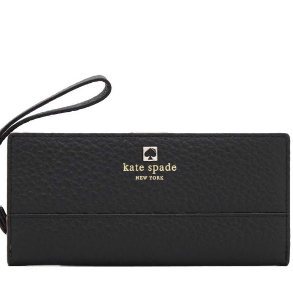 New Kate Spade New York Southport Avenue Mandy Leather Wallet Wristlet BNWT